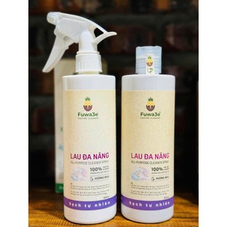 Bình xịt tẩy lau đa năng Fuwa3e hương nhu 500ml lau kính lau bếp và nhiều bề mặt