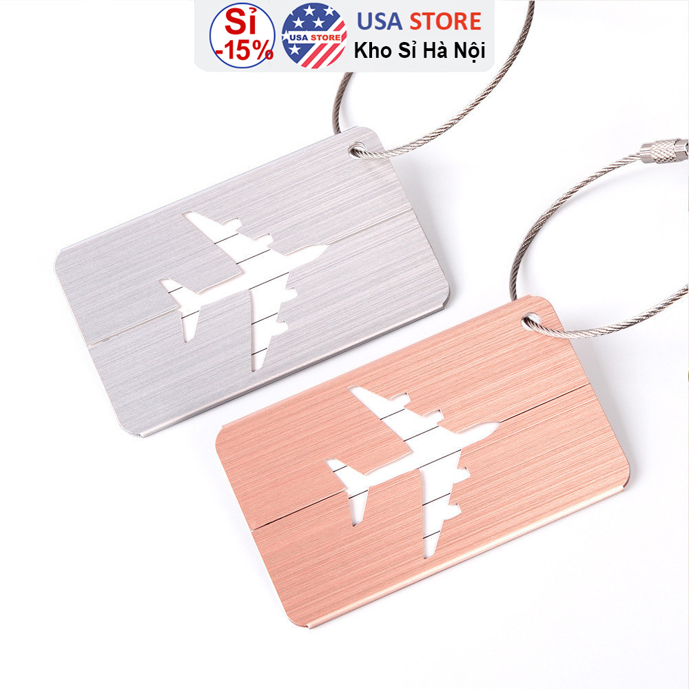 Thẻ Tag Gắn Đeo Hành Lý Vali Thép Hợp Kim T7 - Thẻ Name Tên Treo Vali Máy Bay Cá Nhân