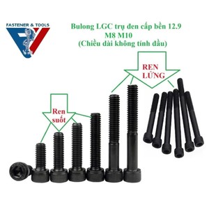   Thép mạ đen 12.9  M8,M10 Bulong lục giác chìm đầu trụ M8,M10 cấp bền 12.9 