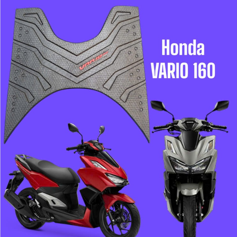 thảm lót sàn xe honda vario 160 sọc,thảm lót chân vario 160,gác chân trước vario 160,thảm để chân va