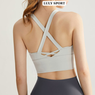  Áo Tập Gym Yoga Nữ LULY SPORT Mút Đúc Liền Form Chuẩn – Đồ Tập Thể Thao Nữ Quảng Châu Co Giãn tốt 
