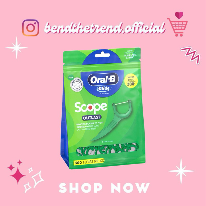 [AUTH-ĐỦ BILL] TĂM CHỈ NHA KHOA ORAL-B GLIDE SCOPE BỊCH 300 CÂY