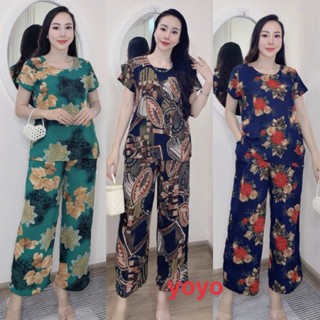 Bộ Lanh Dài Trung Niên - Bộ Quần Dài Áo Cộc Dành Cho Mẹ Cho Bà Mã LD lanh