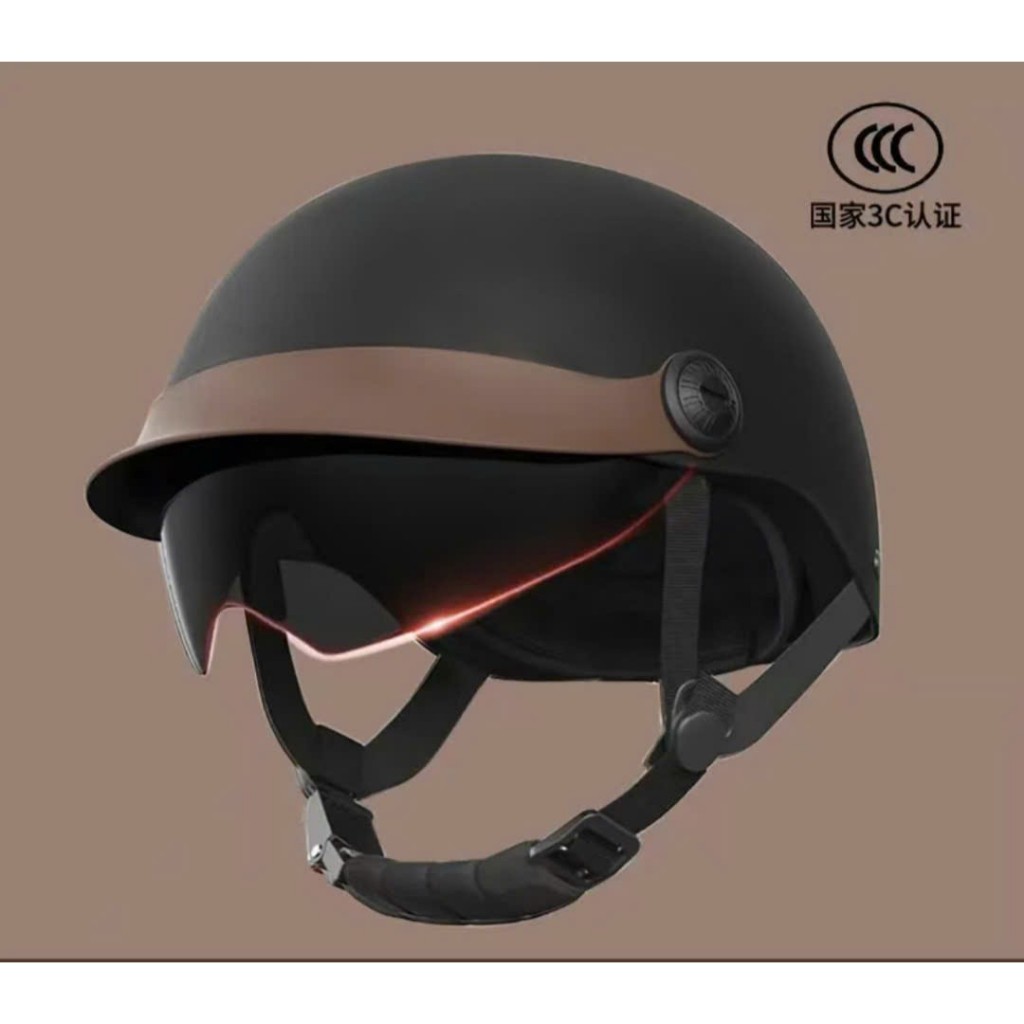 Mũ bảo hiểm nửa đầu có kính âm chống nắng, chống tia UV - Mũ bảo hiểm xe máy, xe điện