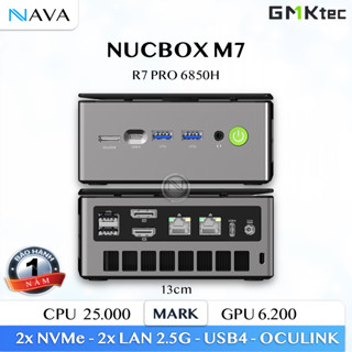 Mini PC GMKtec Nucbox M7 Ryzen 7 6850H 680M Chuyên kết hợp eGPU Oculink Usb4, GMK mạnh mẽ, êm ái