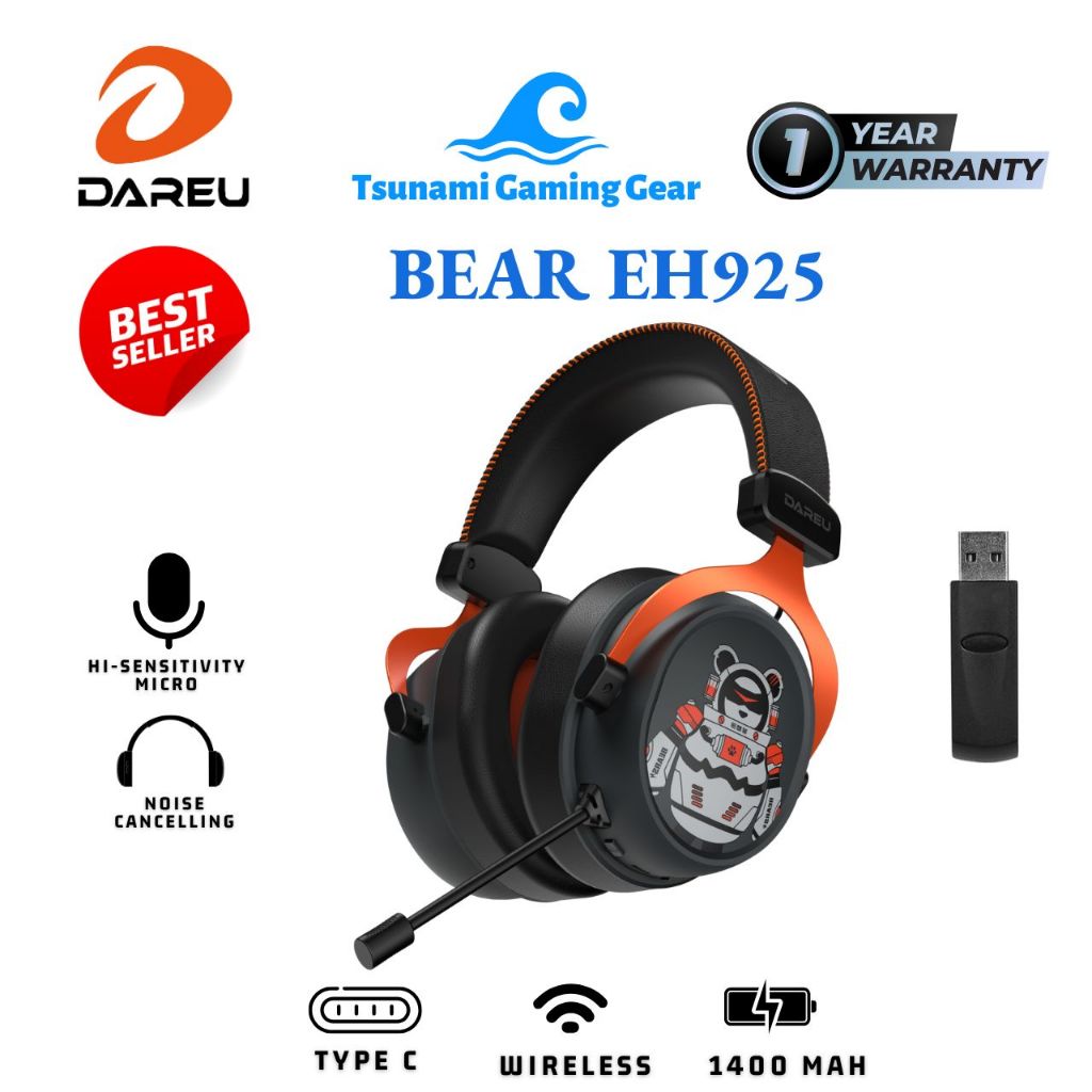 Tai nghe không dây DareU Bear EH925 Wireless (EH925 Pro Wireless) - Dual Mode/ Pin 1400 mAh