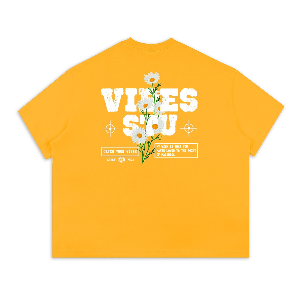Áo Thun Local Brand VIBESTU " Daisy Flower " Form Big Boxy Rộng Unisex 250Gsm 100% Cotton | BigBuy360 - bigbuy360.vn