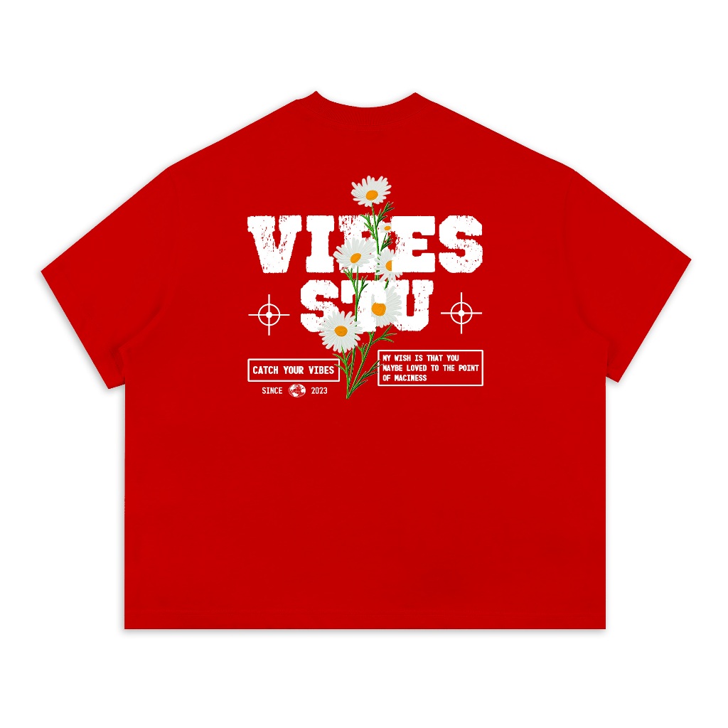 Áo Thun Local Brand VIBESTU " Daisy Flower " Form Big Boxy Rộng Unisex 250Gsm 100% Cotton | BigBuy360 - bigbuy360.vn