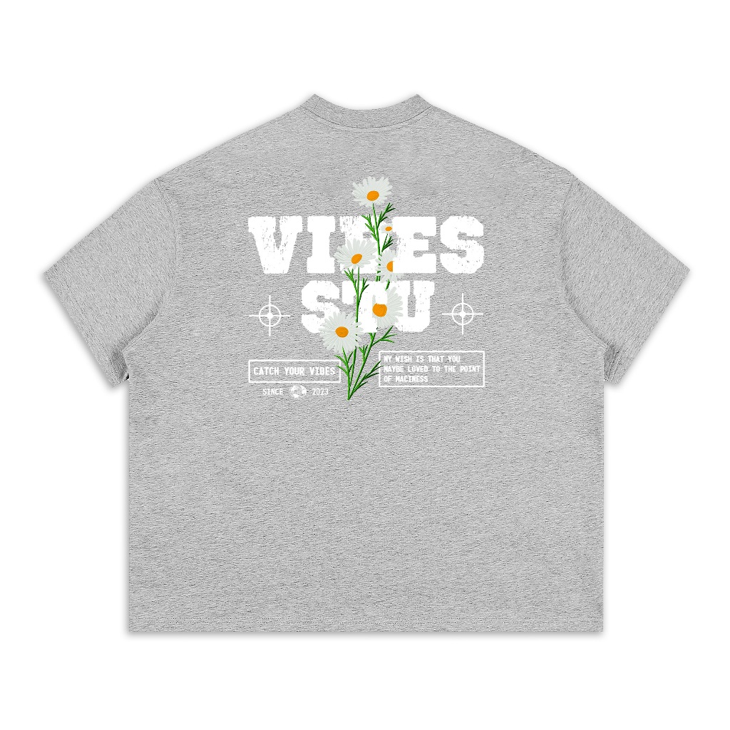 Áo Thun Local Brand VIBESTU " Daisy Flower " Form Big Boxy Rộng Unisex 250Gsm 100% Cotton | BigBuy360 - bigbuy360.vn