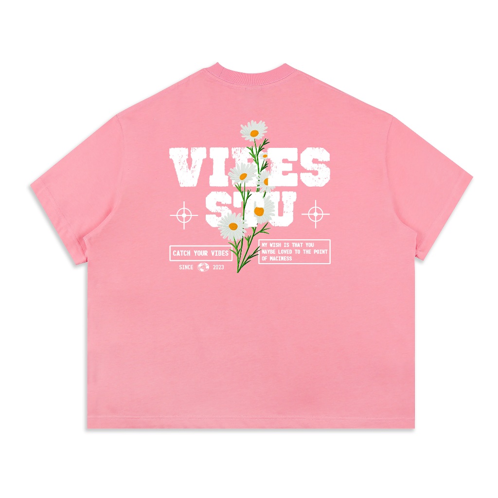 Áo Thun Local Brand VIBESTU " Daisy Flower " Form Big Boxy Rộng Unisex 250Gsm 100% Cotton | BigBuy360 - bigbuy360.vn