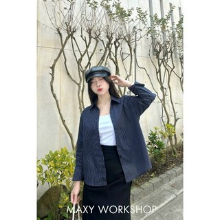 Áo sơ mi nữ Hàn Quốc tay dài Basic Shirt Maxy Workshop