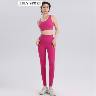  Set Tập Gym Yoga Nữ LULY SPORT Vải Lulu Cao Cấp – Áo Mút Liền Lưng Đẹp Form Dáng Chuẩn 
