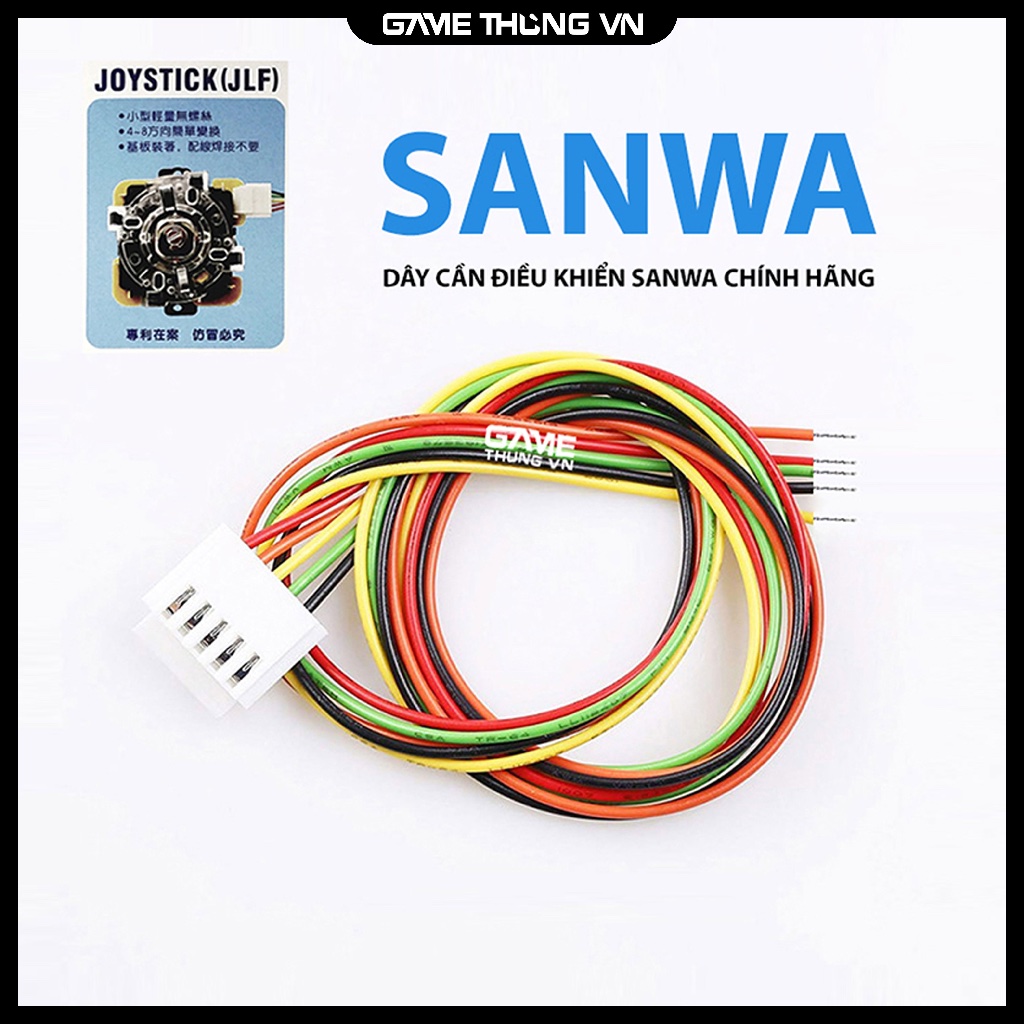 [SANWA] Dây 5PIN Gắn Cần Điều Khiển Máy Game Thùng (Nhật Bản)