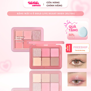   NEW HOLD LIVE  Bảng Phấn Mắt 6 Ô Màu Hold Live WINWIN COSMETICS Heart Born  HL708  