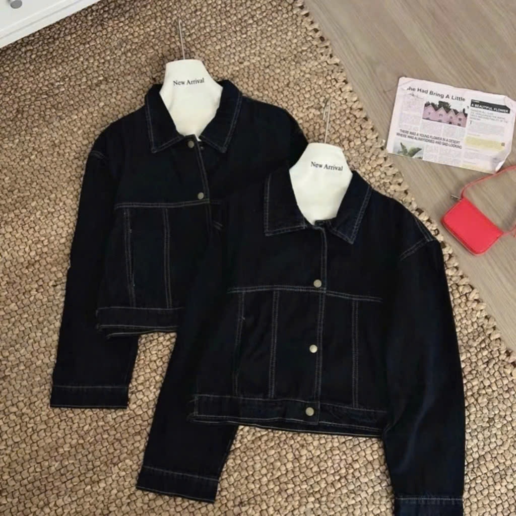 Áo khoác jeans bò demin nữ dáng lửng croptop dùng đi biển đi chơi chống nắng cho nữ 168Fashion | BigBuy360 - bigbuy360.vn