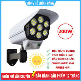 Đèn Năng Lượng Mặt Trời Giả Camera Chống Trộm - Chống Nước - Có Điều Khiển Cảm Biến - Tiết Kiệm Điện