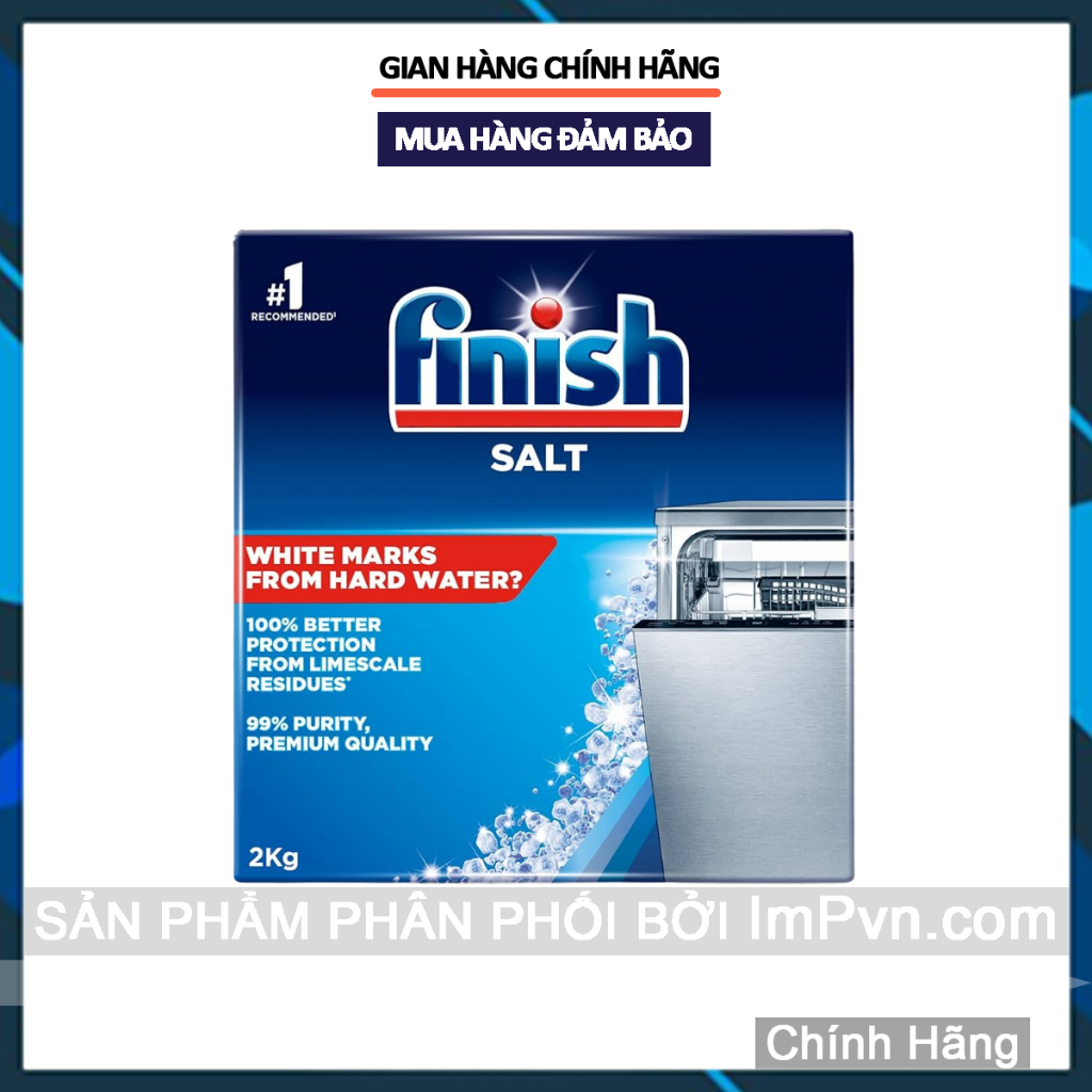 Muối rửa bát Finish - Muối làm mềm nước chuyên dụng cho máy rửa bát  - ImP - ImPvn