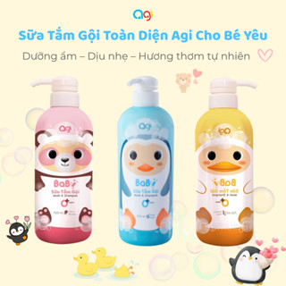 Sữa Tắm Gội Cho Bé Agi 2in1 700ml – Dịu Nhẹ, Dưỡng Ẩm, Hương Thơm Tự Nhiên – Dùng Được Cho Trẻ Sơ Sinh