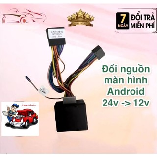   Đổi nguồn Màn  Bộ đổi nguồn 24v - 12v cho màn hình Android kèm giắc nguồn 