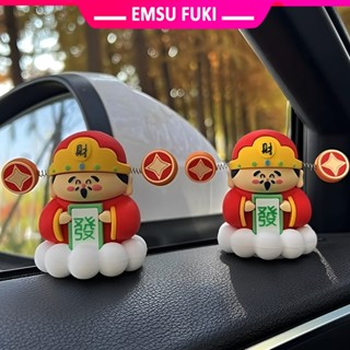 Mô Hình Tượng Thần Tài May Mắn Trang Trí Để Taplo Xe Ô Tô Kiểu Dáng Lắc Lư Đầu