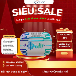  Tai Nghe Bluetooth Hổ Vằn Gen2 1571AM - Chống Ồn Xuyên Âm Tốt Nhất - Công Nghệ AI Mới Nhất - Bảo Hành 12 Tháng - NEXTAGE 