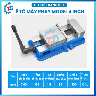  Ê tô máy phay tiện CNC 4 inch mở kẹp 115mm 