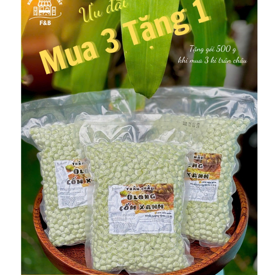 Trân Châu Cốm Xanh viên 1kg