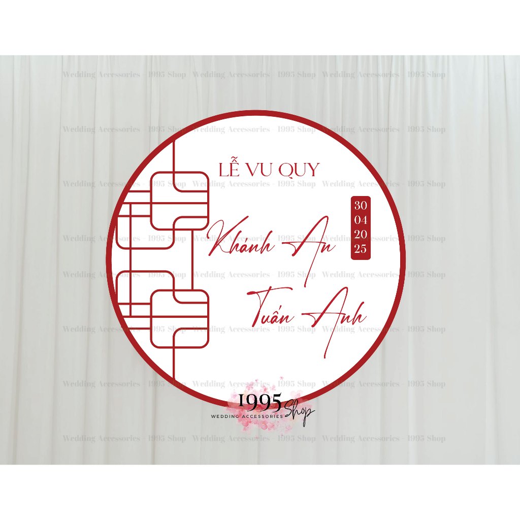 Bảng treo gia tiên, bảng tên đám cưới. Formex 5mm chống nước