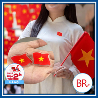  Pin cài áo lá cờ Việt Nam- Cài áo học sinh mũ balo cờ đỏ sao vàng quà lưu niệm yêu nước Việt Nam ngày 2 9 02796 