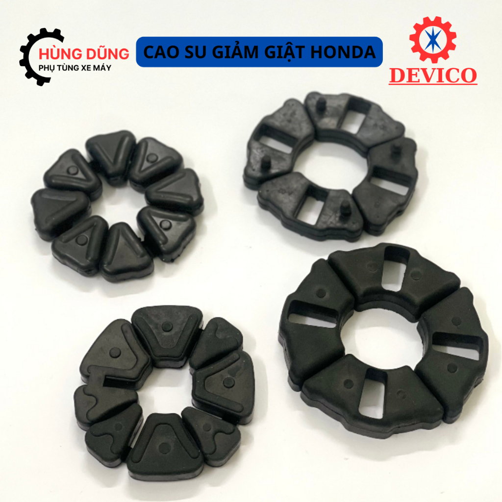 Cao su giảm giật bánh xe Honda - Cao su đùm hiệu DEVICO - Cao su giảm chấn bánh xe Wave, Wave A, Wav