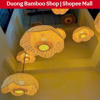  Đèn Lồng Mây Tre Đan Trang Trí Nhà hàng Khách Sạn Quán Cafe Homestay... 