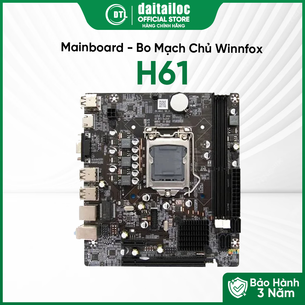 Mainboard - Bo Mạch Chủ Winnfox H61 - Hàng Chính Hãng