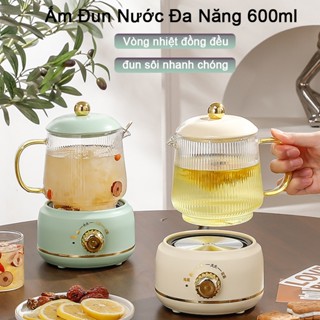 Ấm siêu tốc mini 600ml 360W, Ấm Đun Đa Chức Năng, Nấu Trà Và Tổ Yến, Ấm Pha Trà Sắc-Món quà