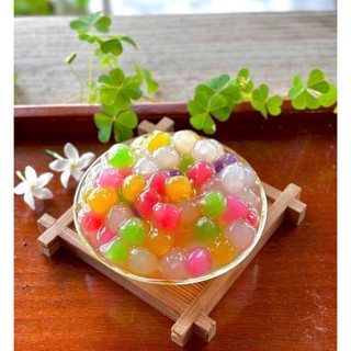 Trân châu cơm dừa ngũ sắc ( viên + sợi )
