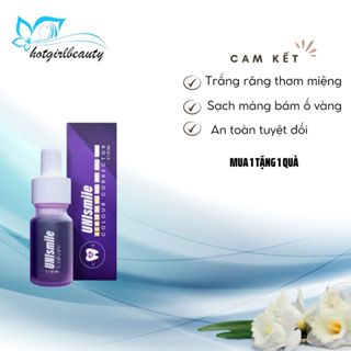 (MUA 1 TẶNG 1) Serum Trắng Răng Unismile, Hỗ Trợ Cải Thiện Vết Ố Vàng Răng, Làm Sạch Mảng Bám Trên Răng.