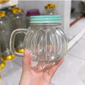 Ly thủy tinh hũ bí mini có quai GDHT