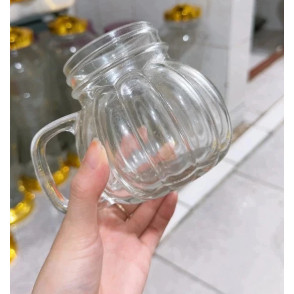 Ly thủy tinh hũ bí mini có quai GDHT