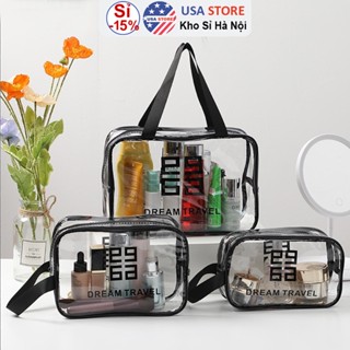 Túi Đựng Mỹ Phẩm/ Đồ Cá Nhân TRAVEL Trong Suốt Chống Thấm Nước Tiện Dụng - Túi Mỹ Phẩm Nhựa PVC Trong Suốt