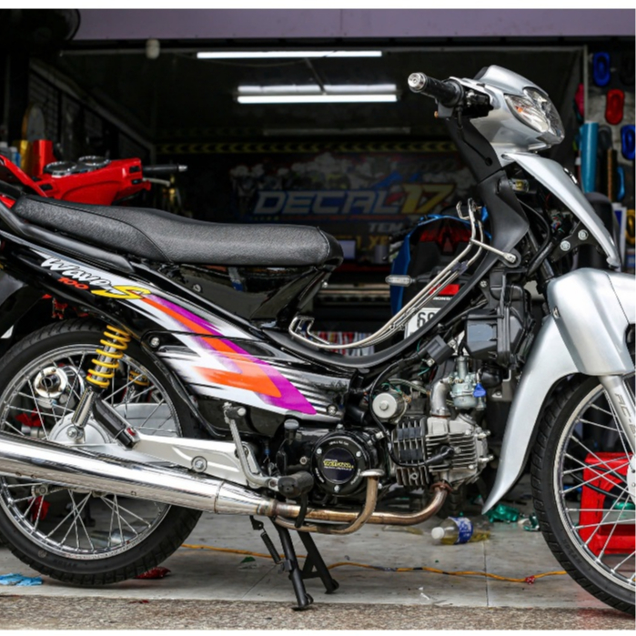 TEM RỜI WAVE S 100 ĐEN BẠC DECAL 3 LỚP
