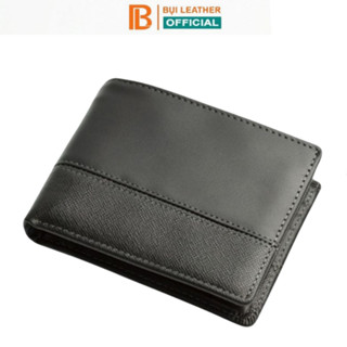 Ví nam da taiga phối da nappa cao cấp V142 - Bụi leather