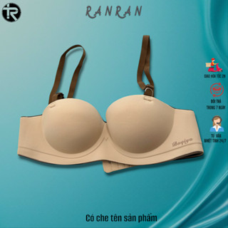 Áo ngực Không Gọng Quả Ngang lót viền chống tuột, nâng 3cm RANRAN K1109