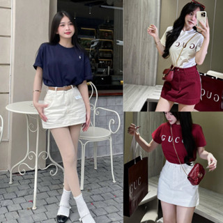 Chân Váy Jean Ngắn Dáng Chữ A MIAA Có Quần Mặc Trong Quần Giả Váy Jean Dáng Ngắn Sexy GV