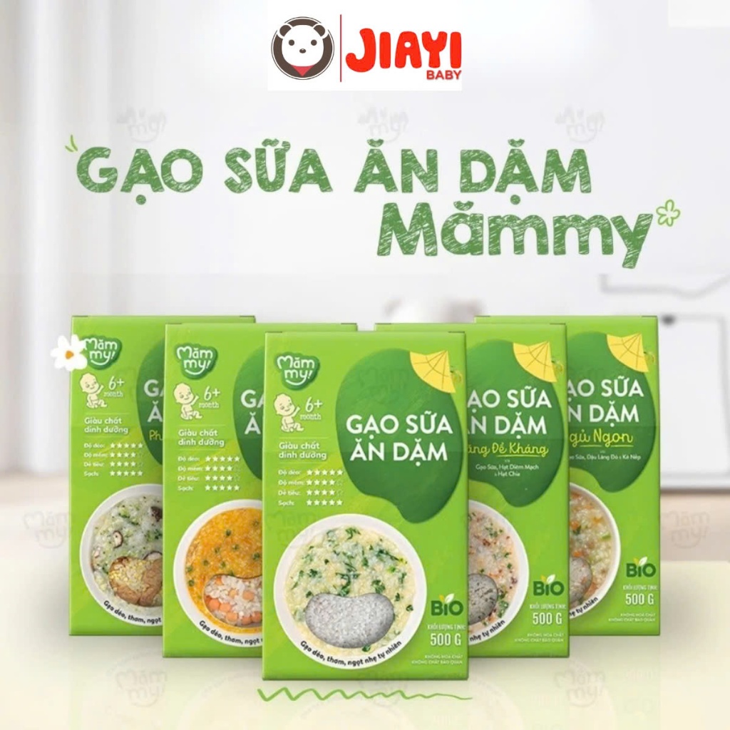 Gạo Sữa Ăn Dặm Mămmy Hỗ Trợ Ăn ngon, Ngủ ngon, Tăng đề kháng, Phát Triển Não Bộ Cho Bé Từ 6 Tháng Tu