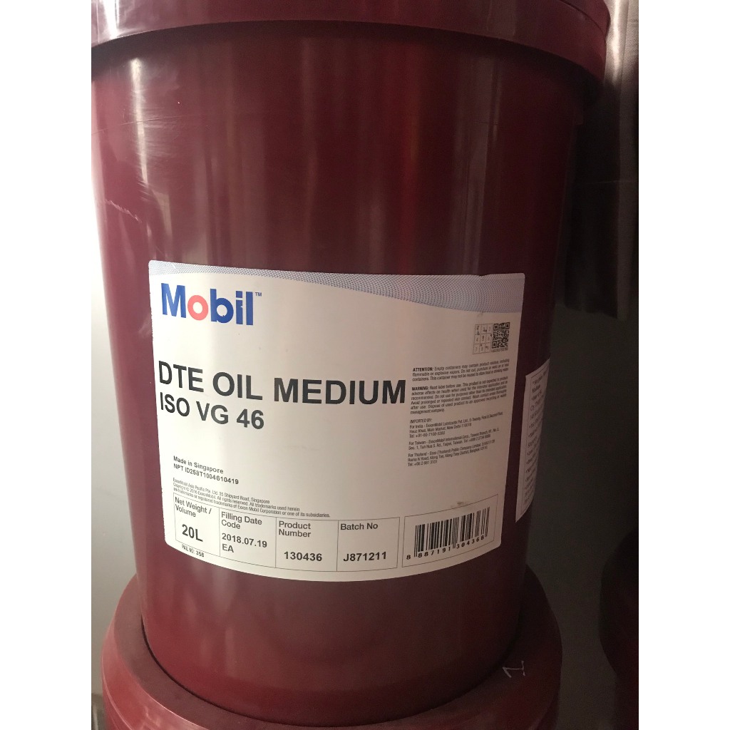 Dầu nhờn Mobil DTE Oil Medium 20L