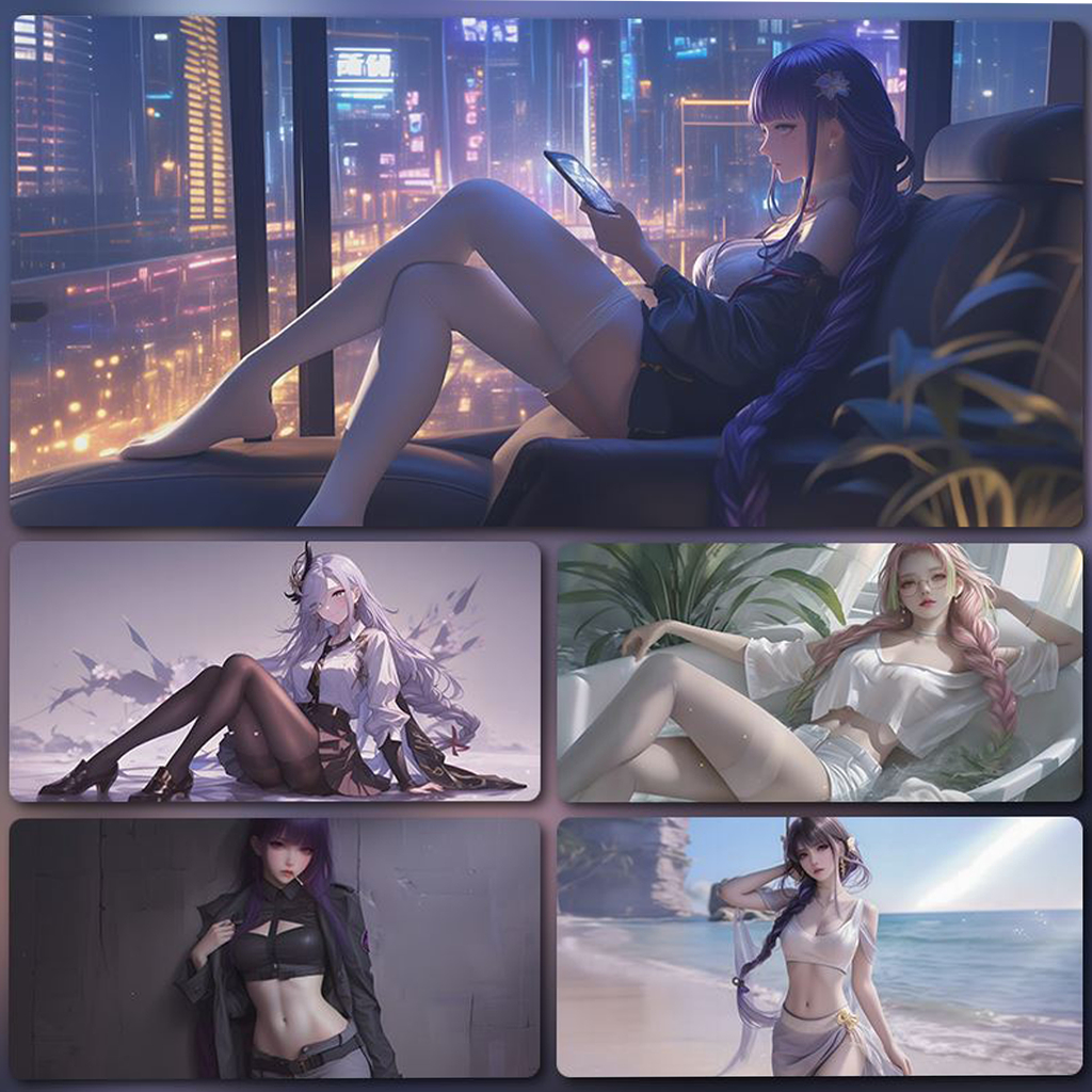Lót chuột, Pad chuột, Mouse pad DesMat  Girlxinh Sexy 27 mẫu kích thước  dày dặn