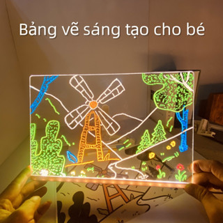  Bảng vẽ cho bé bảng tô màu hai mặt trong suốt bảng giáo dục học tập bảng viết phát sáng dễ xóa 
