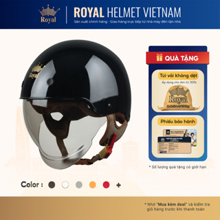 Mũ Bảo Hiểm Nửa Đầu Royal M239 Kính Âm, Nón Bảo Hiểm 1/2 Có Kính Cho Nam Và Nữ Đi Xe Máy Chính Hãng | Trực tiếp từ NSX