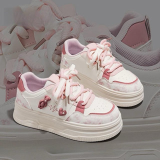 Giày thể thao nữ đế độn 5p LOANG MÀU Cao Cấp