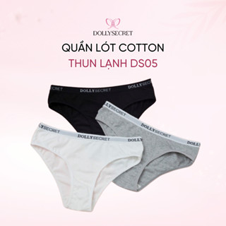  Quần lót cotton nữ DOLLY SECRET quần chip thun lạnh kháng khuẩn DS05 
