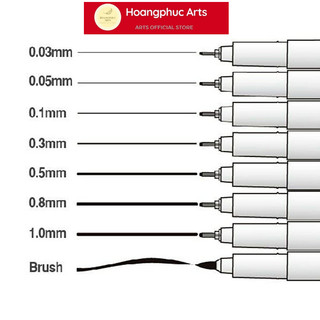 Bút line đen MARVY UCHIDA các số